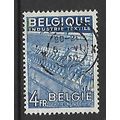 BELGIUM 1948 NATIONAL INDUSTRIES 4F BLUE TEXTIL...
