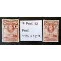 GOLD COAST 1938/1939 SG121/SG121a 1d RED BROWN ...