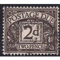 GB 1959 QE2 2d Agate Postage Due used Wmk 179 S...