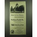 1922 Northern Pacific Railway Ad - Helena City ...