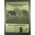 1972 Sears Tires Ad - Test on the Tough Roads