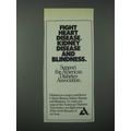 1986 American Diabetes Association Ad - Fight Heart Disease
