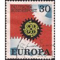 GERMANY, Europa CEPT: Cogwheels, orange 1967, 3...