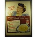 1950 Campbell's Chicken Soup Ad - Believe me, my family agree