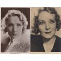Marlene Dietrich 2x Antique Hollywood 1940s Act...