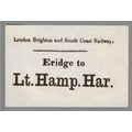 LONDON BRIGHTON & SOUTH COAST RAILWAY LUGGAGE L...