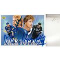 BRETT HULL & WAYNE GRETZKY AUTO 1992 BLUES & KI...