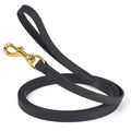 Dog Pet Leash Black w/ Brass Hardware W 3/4" - ...
