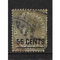 CEYLON 1885 56c ON 96c SURCHARGE USED SG192 cor...