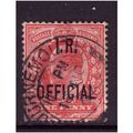 GREAT BRITAIN 1902 SG O21 1d SCARLET IR OFFICIA...