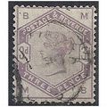 1883 SG191 3d Lilac Fine Used Check Letters "MB...