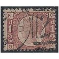 1870 SG48/9 1/2d Rose Plate 15 Good/Fine Used "...