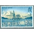 St Lucia QEII 1964 35c Castries Harbour Unmount...
