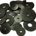 BLACK NEOPRENE RUBBER PENNY WASHERS M5 M6 M8 M1...