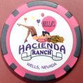 Hacienda. Brothel Casino Chip. Wells, NV. BR13.