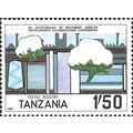 TANZANIA, Textile industry, blue 1985, 1/50, #2