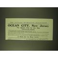 1902 Ocean City, New Jersey Ad - The Queen City...