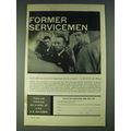 1958 U.S. Air Force Ad - Former Servicemen