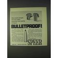 1972 Speer Bullets Ad - Double-Swaged Hot Core