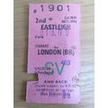 BR Eastleigh - London (BR) Rtn Ticket 1986