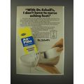 1990 Dr. Scholl's Air-Pillo Insoles Ad - Aching Feet
