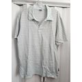 Oakley Men's Light Blue Striped 100% Cotton Sho...