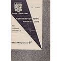NORTHAMPTON TOWN v NORWICH CITY LEAGUE DIV 2 1966
