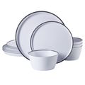 Gibson Home Folsom Shores 12 Piece Melamine Din...