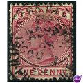Bahamas 1884 SG48 1d Carmine Red Fine Used