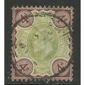 GB 1902 - 06 KEV11 4d Brown & Green used stamp....
