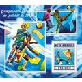 MOZAMBIQUE 2015 SHEET MNH EURO CUP FOOTBALL FUT...