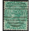 Tasmania 1878 2d Green Perf 14 SG157 GU