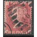 Sg43 1d red plate 148 fine used "R I " (REDS)