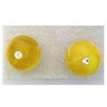 Amber Crystal 8mm Gemstone Stud Earrings