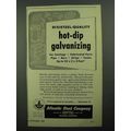 1950 Atlantic Steel Company Ad - Hot-Dip Galvan...