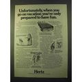 1970 Hertz Rent-a-Car Ad - Only Prepared to Hav...