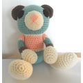 TEDDY amigurumi bear multicolor height 11 inches