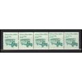 2123 3.4c School Bus Fine MNH Dry Gum PNC 2/5 X...