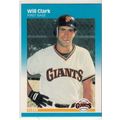 1987 Fleer Will Clark Rookie baseball card #269...
