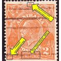 Australia 1920 KGV 2d Orange ACSC 95(8) P14¼ x ...