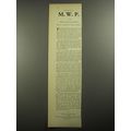1956 Chivas Regal Scotch Ad - M.W.P. or, marry whom you please
