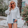 Beach Resort Sunscreen Medium And Long Striped ...