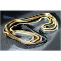 4 Piece Long Necklaces Box Chain Gold Silver To...