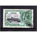 MALTA 1935 SILVER JUBILEE SG 210 1/2d BLACK AND...