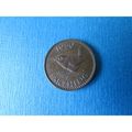 1950 GEORGE VI ONE FARTHING FREE POST. AG