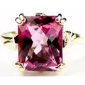 Pure Pink Topaz, 10KY Gold Ring, R188