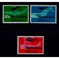 NETHERLANDS 1968 DUTCH AVIATION SET 3 VALS U/M ...