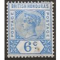 British Honduras 1895 SG56 6c Ultramarine (tone...