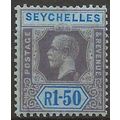Seychelles 1918 SG95 1r50c Reddish Purple & Blu...