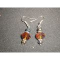 Beautiful large brown fire polished & rainbow t...